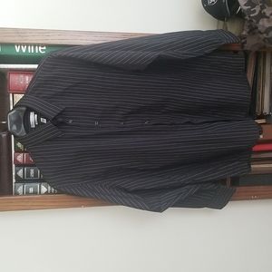 Van Heusen regular fit black pinstripe dress shirt size 18 34/35
